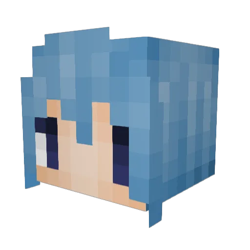 GMFanYing Minecraft avatar head, 3D render