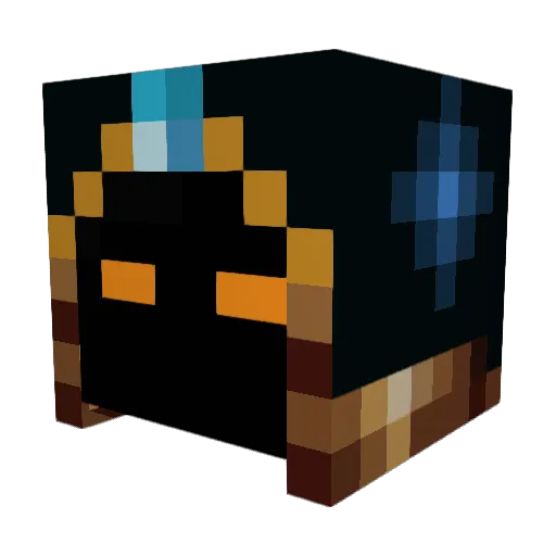 GMFaustus Minecraft avatar head, 3D render