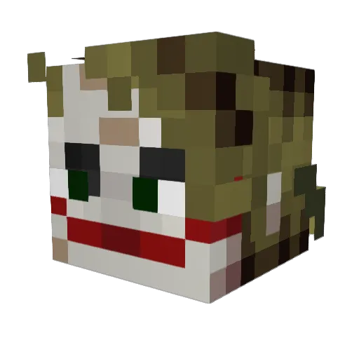 GMG4mer Minecraft avatar head, 3D render