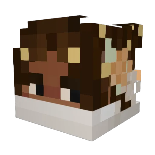 GMONEYWIZTARD Minecraft avatar head, 3D render