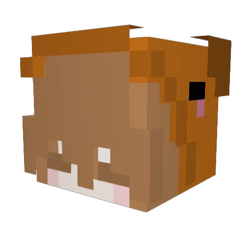 GMSSR Minecraft avatar head, 3D render