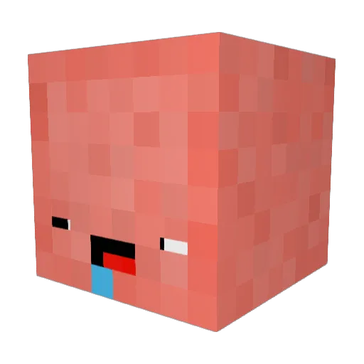 GMS_Leon Minecraft avatar head, 3D render