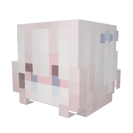 GMT Minecraft avatar head, 3D render