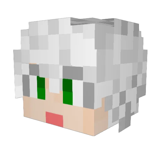 GM_DARKS Minecraft avatar head, 3D render