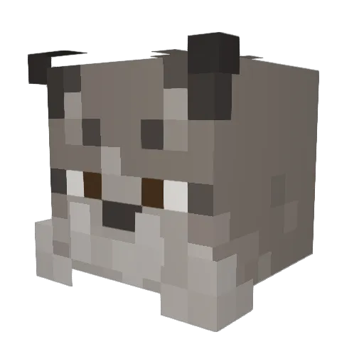 GM_Man Minecraft avatar head, 3D render