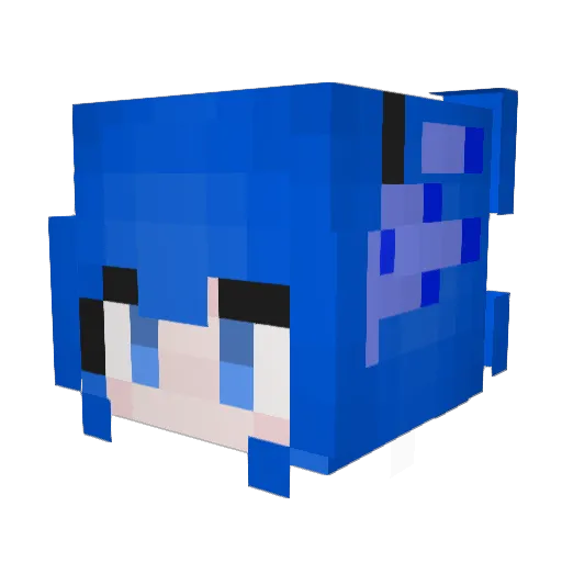 GM_noname Minecraft avatar head, 3D render