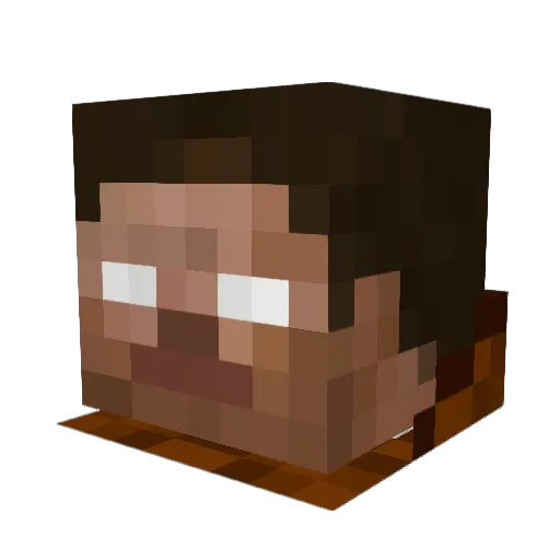 GMan12130667 Minecraft avatar head, 3D render
