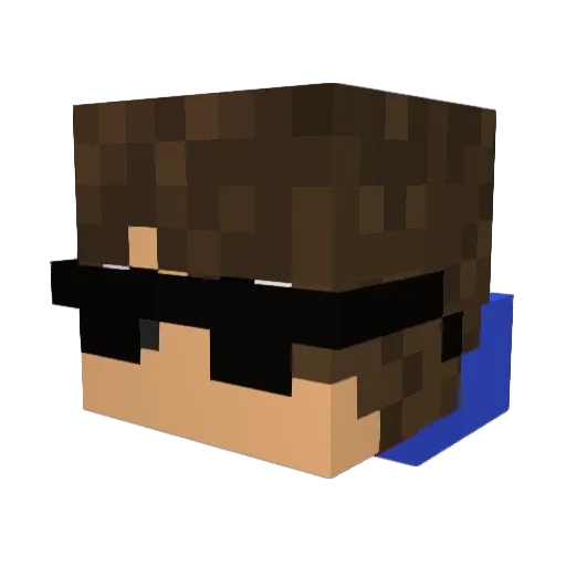 GMannXx Minecraft avatar head, 3D render