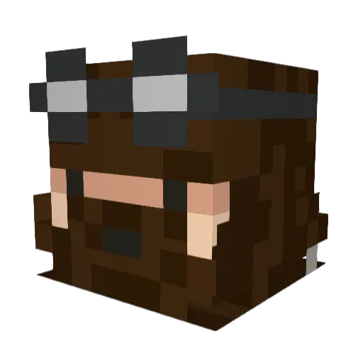 GMeisterGeneral Minecraft avatar head, 3D render