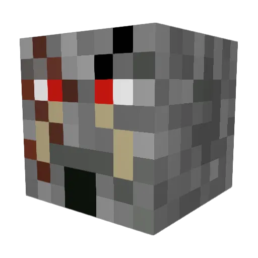 GMgRizzy Minecraft avatar head, 3D render