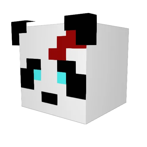 GMihly Minecraft avatar head, 3D render