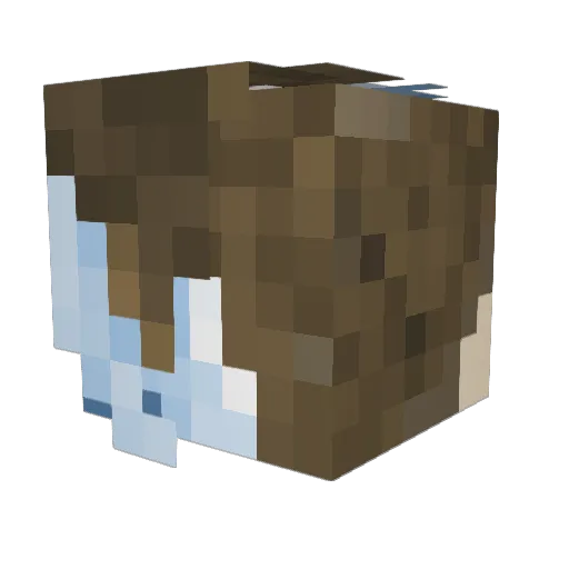 GMlive Minecraft avatar head, 3D render