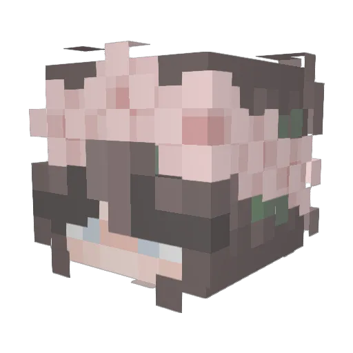 GMoney3379 Minecraft avatar head, 3D render