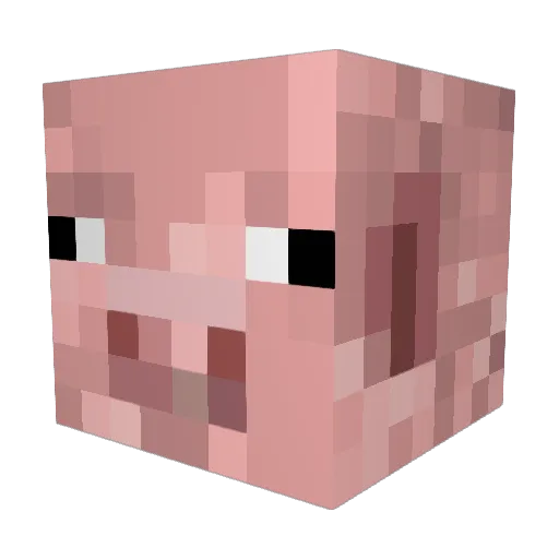 GNCHUu Minecraft avatar head, 3D render