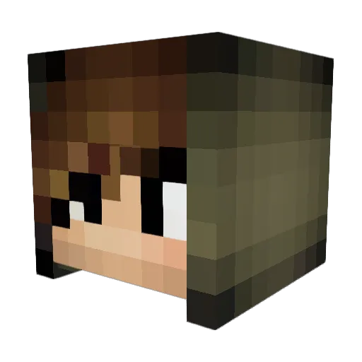 GNCnova Minecraft avatar head, 3D render