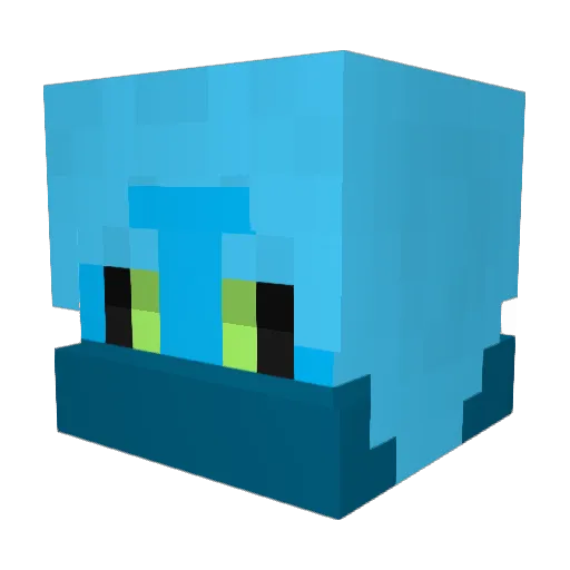 GNG27 Minecraft avatar head, 3D render