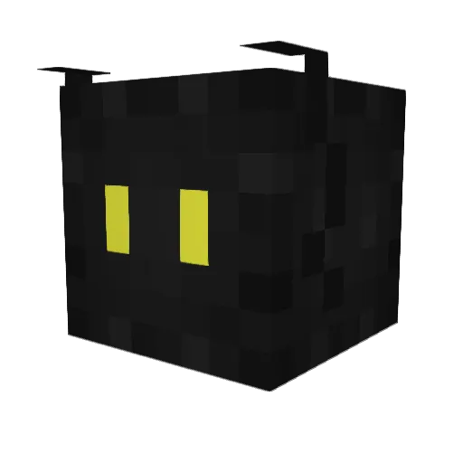 GNK1202 Minecraft avatar head, 3D render