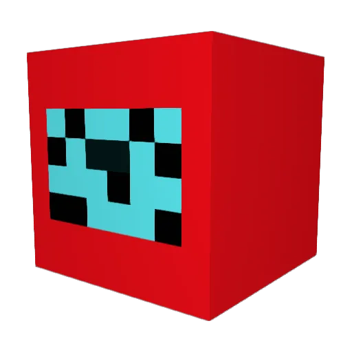 GNOFFITO Minecraft avatar head, 3D render