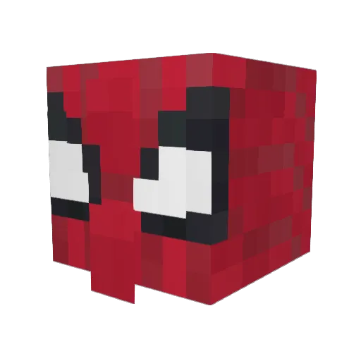 GNVRLY Minecraft avatar head, 3D render