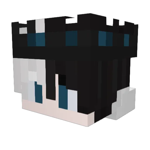 GNZft Minecraft avatar head, 3D render