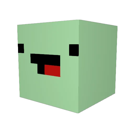 GNgyny Minecraft avatar head, 3D render