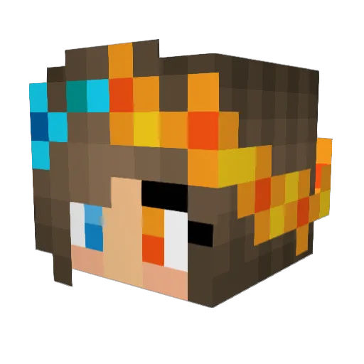 GNik3107 Minecraft avatar head, 3D render