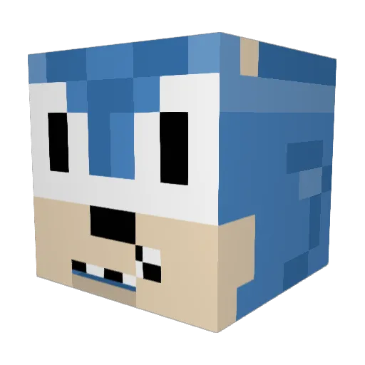 GO4GIO Minecraft avatar head, 3D render