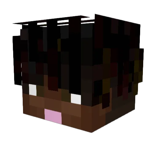 GOAT1030 Minecraft avatar head, 3D render
