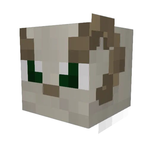 GOAT69_ Minecraft avatar head, 3D render