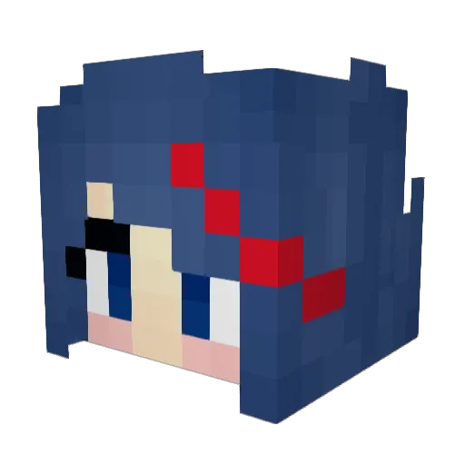 GOATEpstein Minecraft avatar head, 3D render