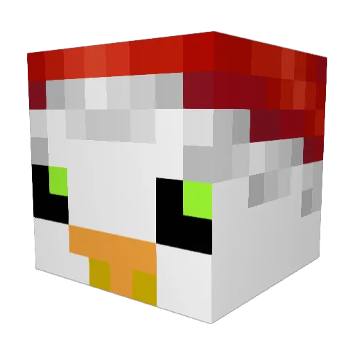GOAT_Gamemaster Minecraft avatar head, 3D render