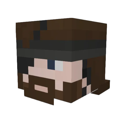GOBI111 Minecraft avatar head, 3D render