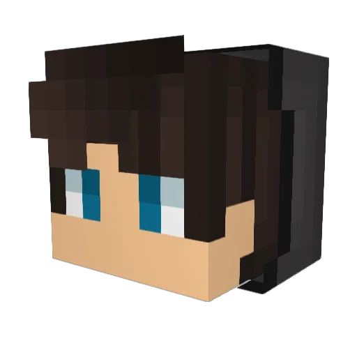 GOBIG1 Minecraft avatar head, 3D render
