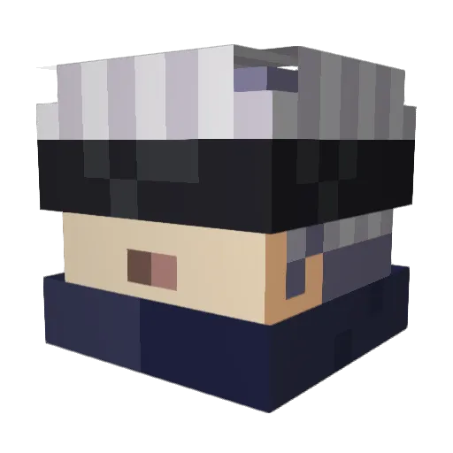 GOBOchips Minecraft avatar head, 3D render