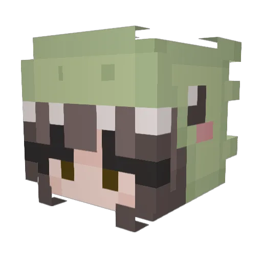 GOCookie21 Minecraft avatar head, 3D render