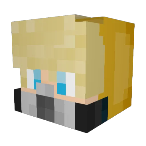 GOD123GOOSE Minecraft avatar head, 3D render