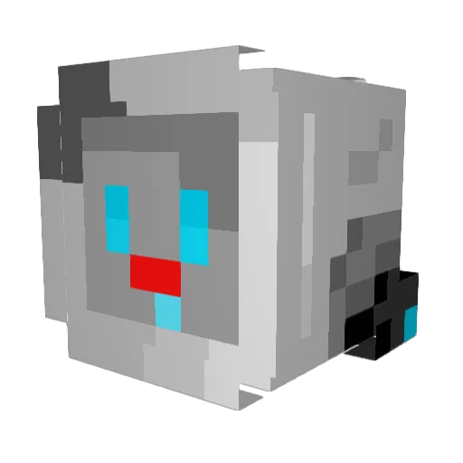 GODDOLLEM Minecraft avatar head, 3D render
