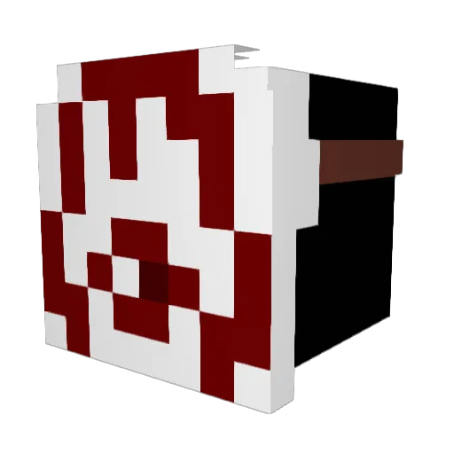 GODHANDUSA Minecraft avatar head, 3D render