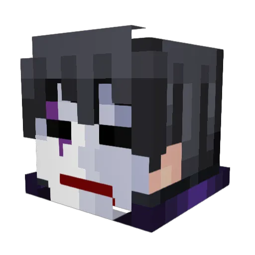 GODJAN_YT Minecraft avatar head, 3D render