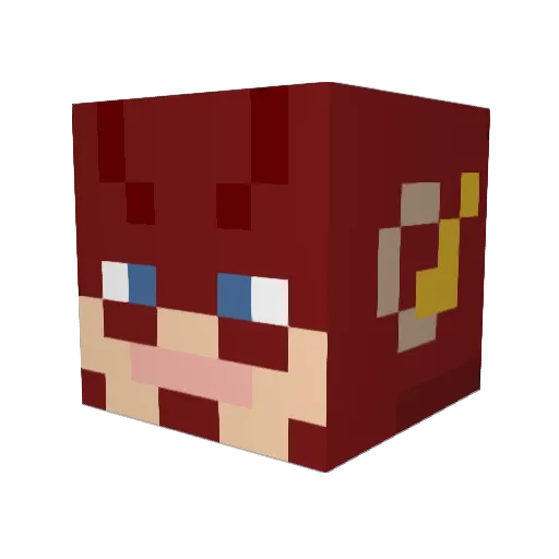 GODLY7k Minecraft avatar head, 3D render