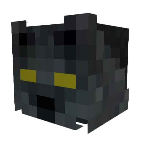 GODLYLIGHT Minecraft avatar head, 3D render