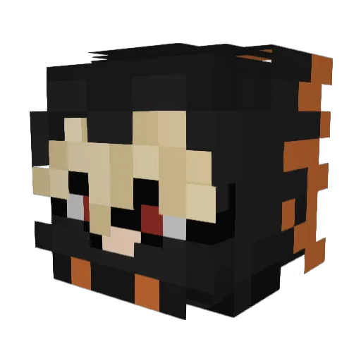 GODOFB00M Minecraft avatar head, 3D render