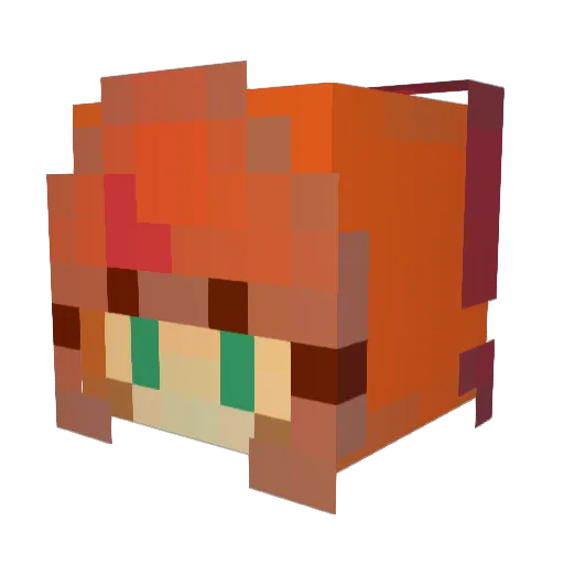 GODSPECIES Minecraft avatar head, 3D render