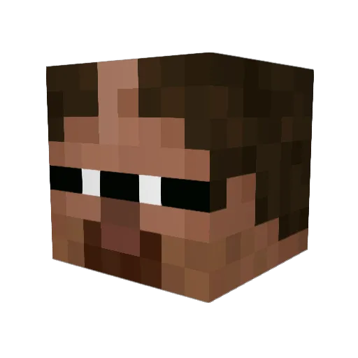 GODZEUSKING Minecraft avatar head, 3D render