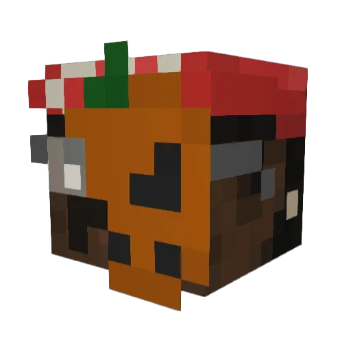 GOD_B3a Minecraft avatar head, 3D render
