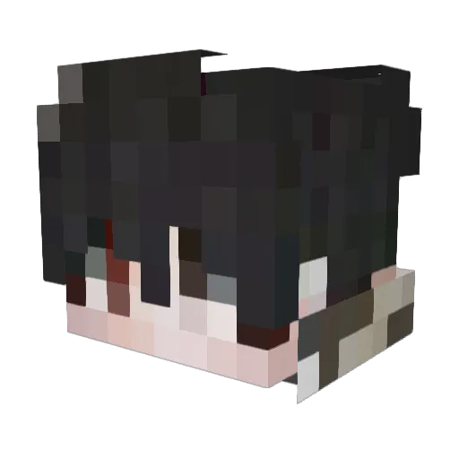 GOD_GUSHU Minecraft avatar head, 3D render