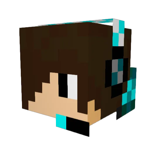 GOD_OF_UNIVERSE Minecraft avatar head, 3D render
