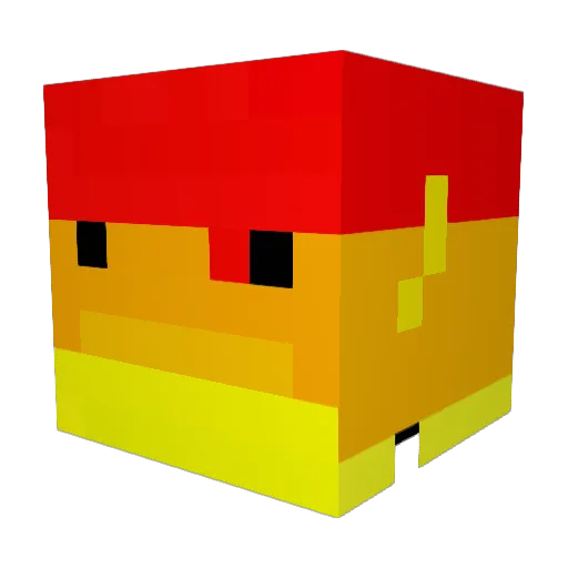 GOD_____CHIM Minecraft avatar head, 3D render