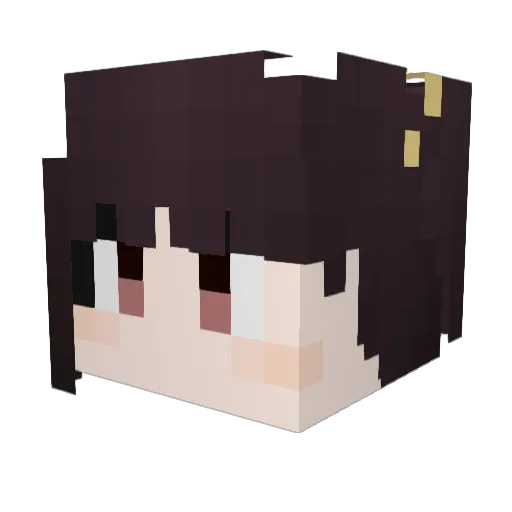 GODdebu Minecraft avatar head, 3D render