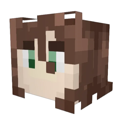 GODmalzahar Minecraft avatar head, 3D render
